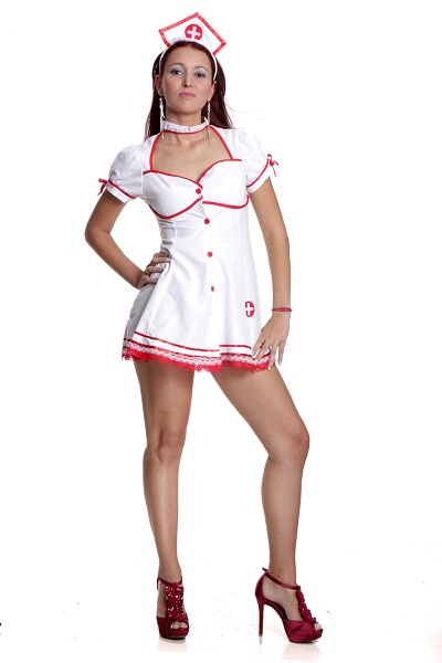 Enfermeira Branco Vermelho