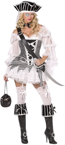 Pirata Luxo Corpete Prata