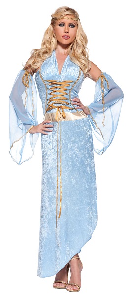 Ninfa Veludo Azul Claro