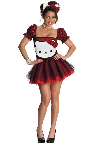 Hello Kitty Vermelha e Preta