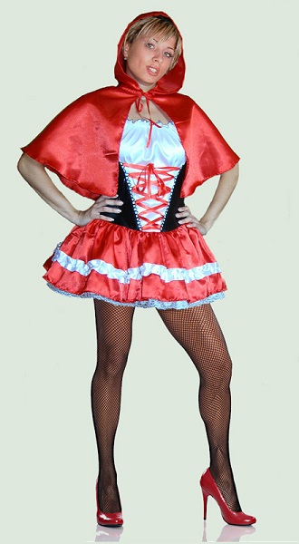 Chapeuzinho Vermelho Vestido Cetim