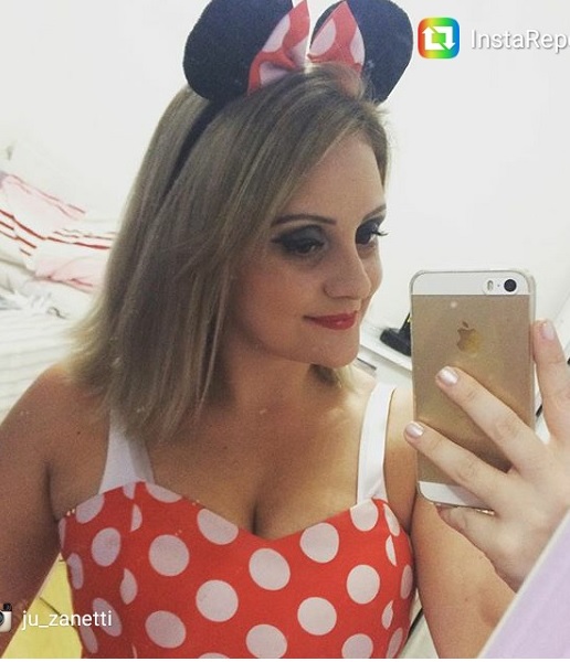 Minnie Vestido Corpete Adulto