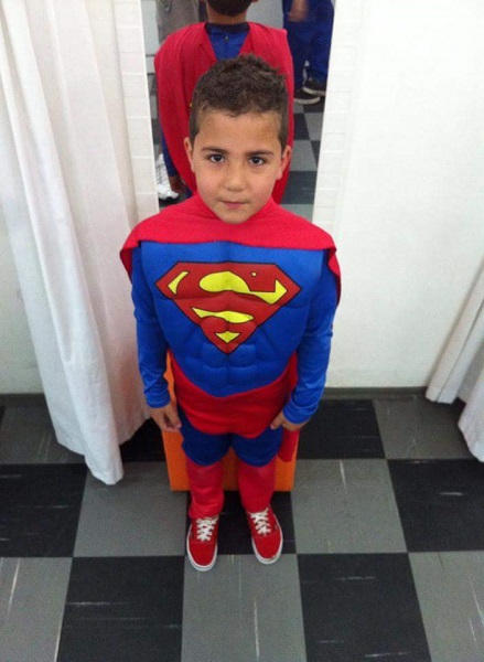 Super Homem infantil peitoral