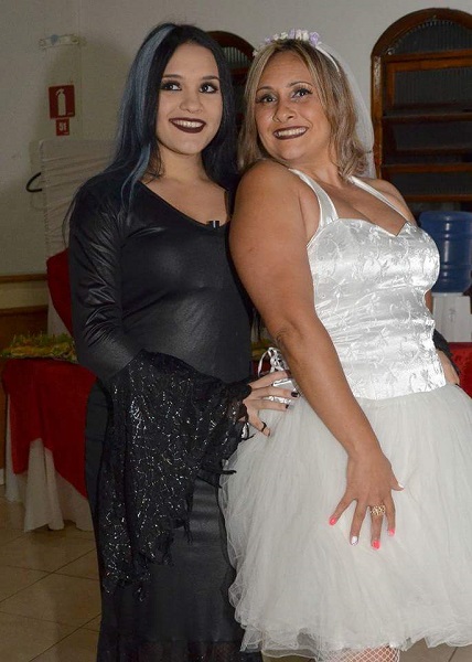 Morticia e Noiva Corpete saia tule