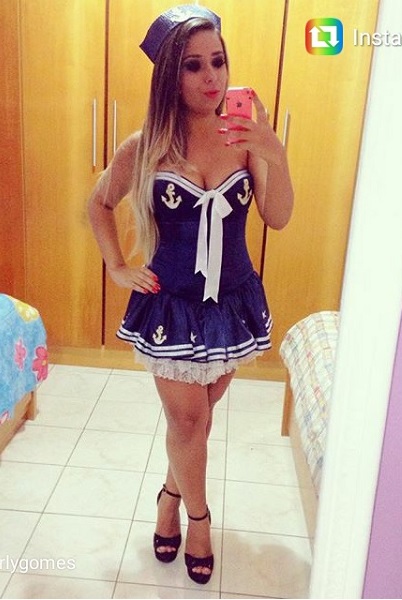 Marinheira Corsellet Azul